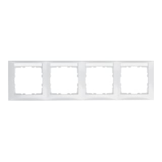 Berker Rahmen 4-fach polws/glanz m.Beschriftungsfeld 10248919