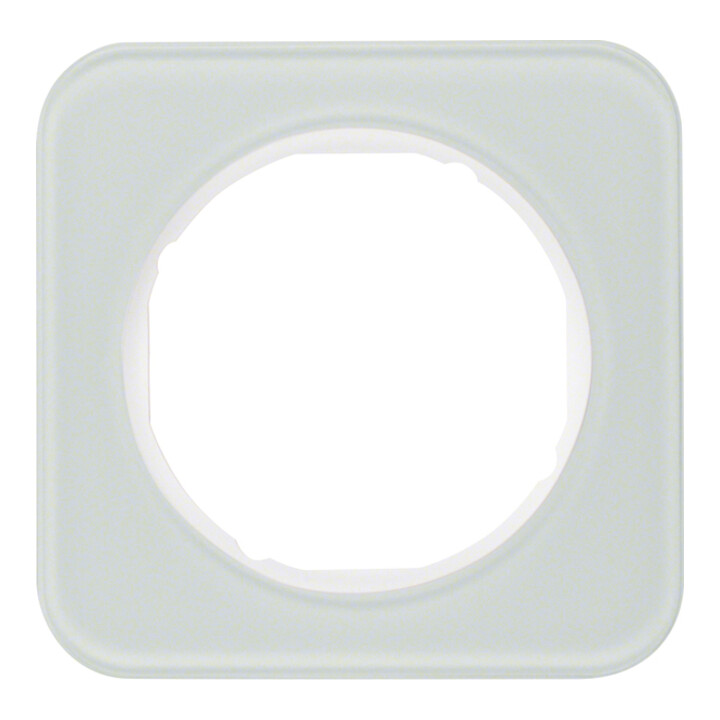 Berker Rahmen Glas/pows 1fach, rund 10112109