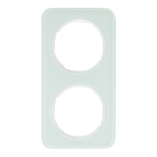 Berker Rahmen Glas/pows 2fach 10122109