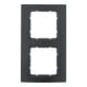 Berker Rahmen sw/anth 2fach 10123005