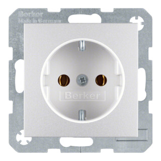 Berker Schuko-Steckd.alu matt 47431404