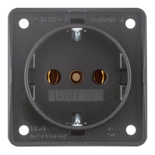 Berker Schuko-Steckd.anth m.Schraubklemmen 941852505