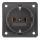 Berker Schuko-Steckd.anth m.Schraubklemmen 941852505