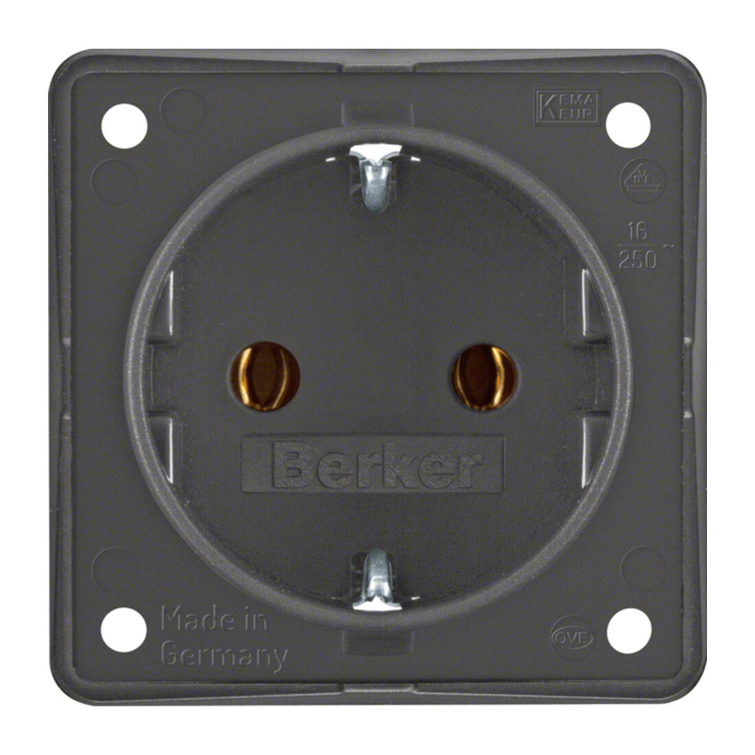 Berker Schuko-Steckd.anth m.Steckklemmen 947782505