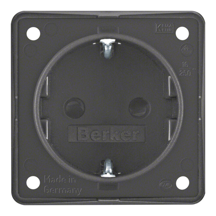 Berker Schuko-Steckd.anth m.Steckklemmen 947792505