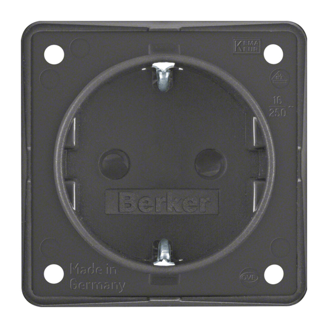 Berker Schuko-Steckd.anth m.Steckklemmen 947792505