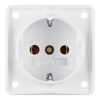 Berker Schuko-Steckd.pws m.Schraubklemmen 941852502