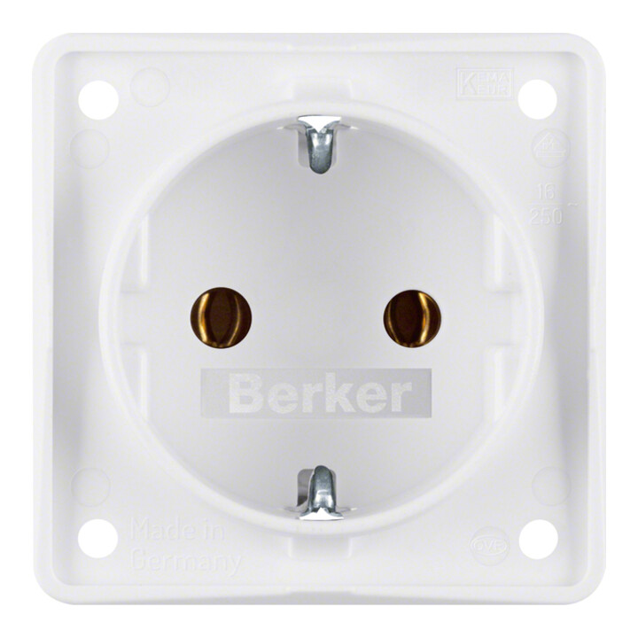 Berker Schuko-Steckd.pws m.Steckklemmen 947782502