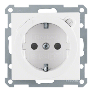 Berker Schuko-Steckd.pws mit FI-Schutzschalte 47081909
