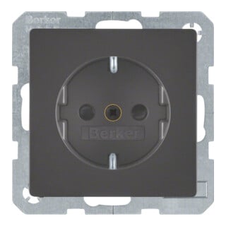 Berker SCHUKO-Steckdose anth/sa 47236086