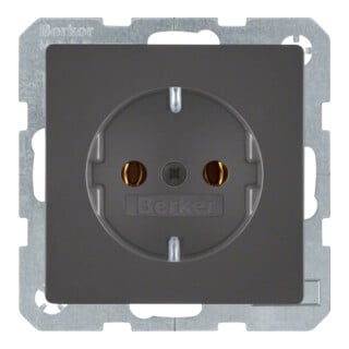 Berker SCHUKO-Steckdose anth/sa 47436086