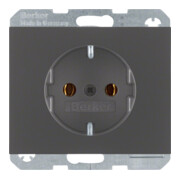 Berker SCHUKO-Steckdose anthrazit matt, lack 47157006-1