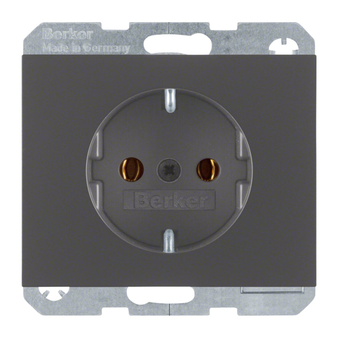 Berker SCHUKO-Steckdose anthrazit matt, lack 47157006