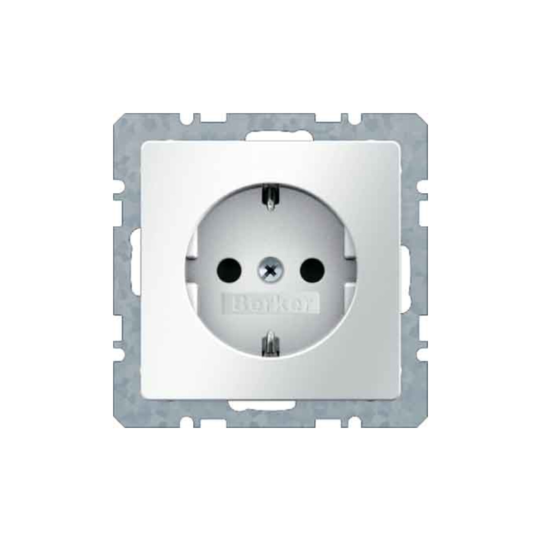 Berker SCHUKO-Steckdose polarweiss samt 47236089