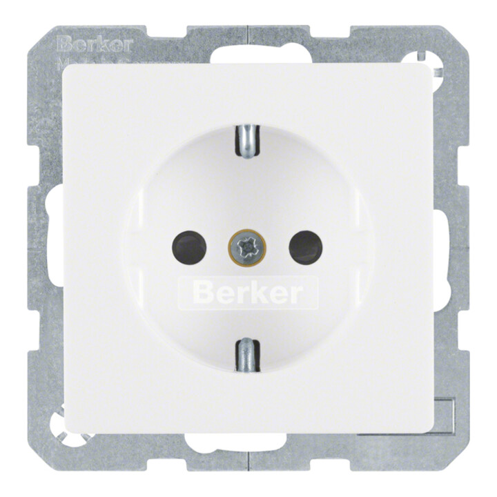 Berker SCHUKO-Steckdose polarweiss samt 47236089