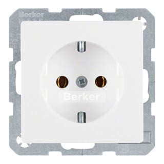 Berker SCHUKO-Steckdose polarweiss samt 47436089