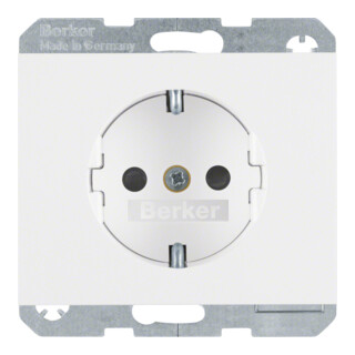Berker SCHUKO-Steckdose pws/gl 47357009
