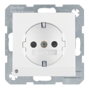 Berker SCHUKO-Steckdose pws/gl LED-Orientierungsl. 41098989-1
