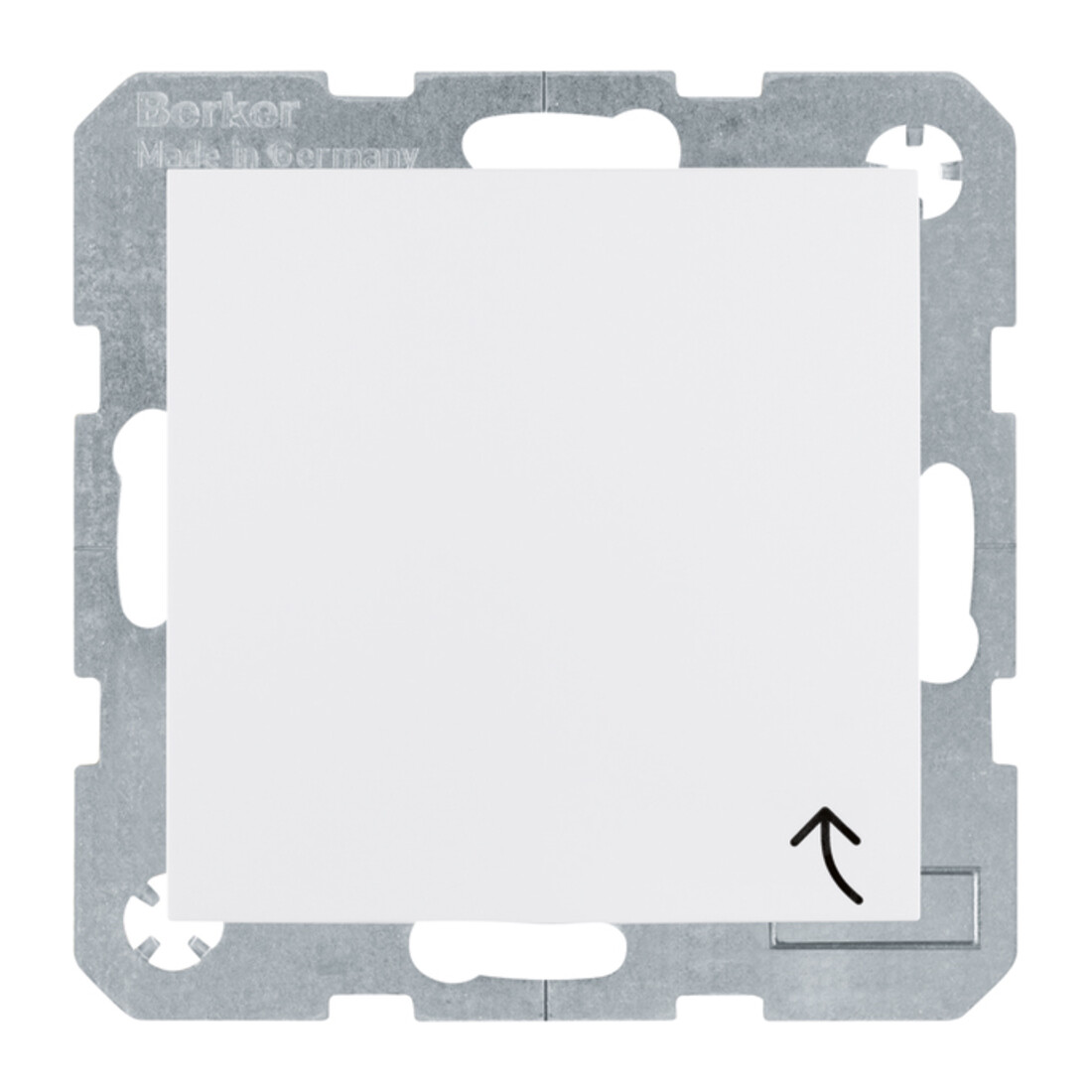 Berker SCHUKO-Steckdose pws/gl mit Klappdecke 47518989