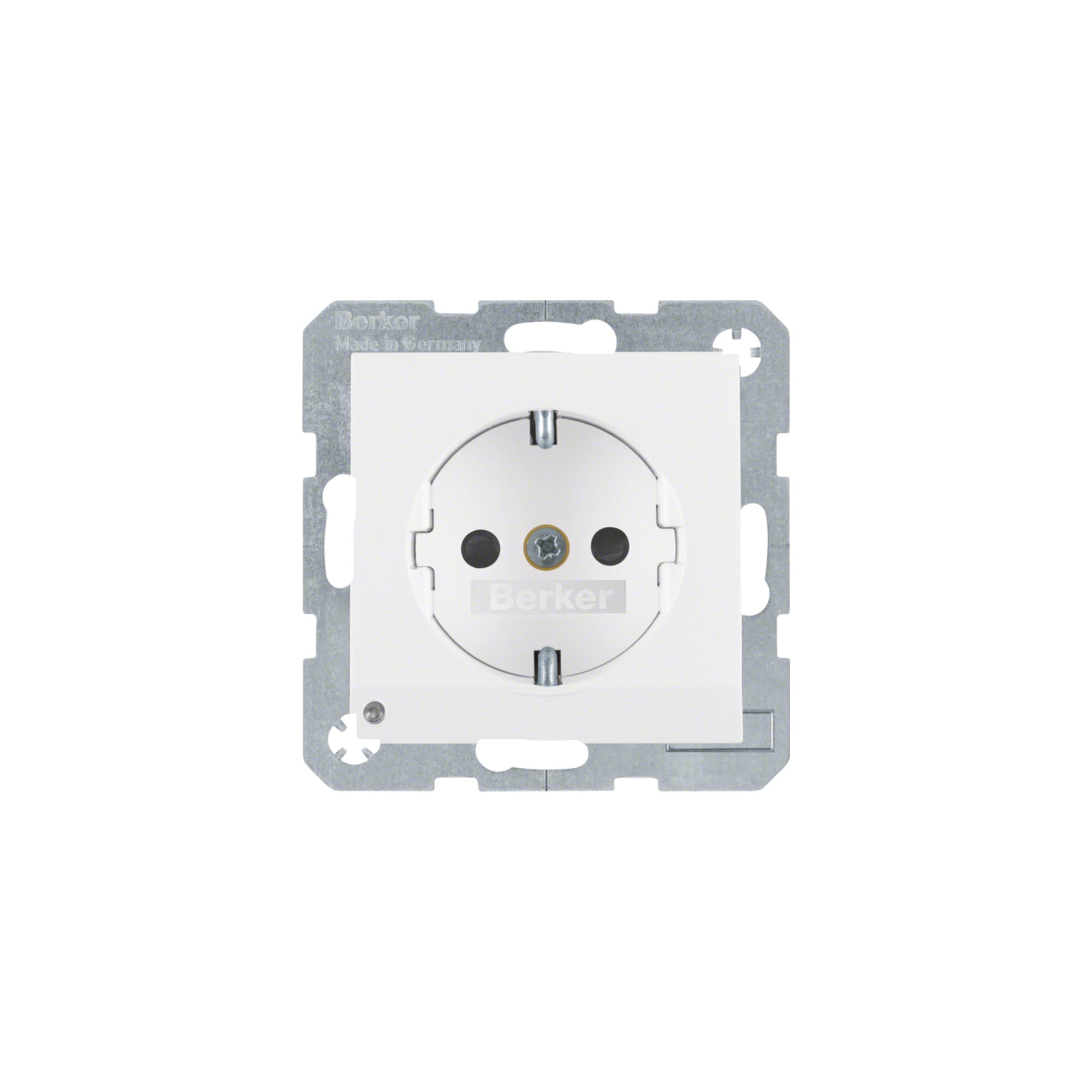 Berker SCHUKO-Steckdose pws/matt LED-Orientierungsl. 41091909