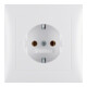 Berker Schuko-Steckdose pws/matt mit Abdeckplatte 47429909