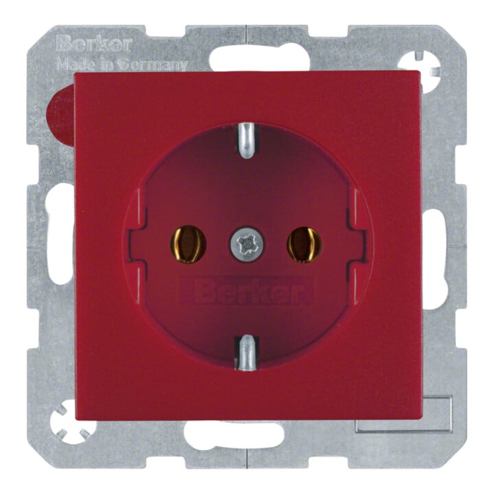 Berker Schuko-Steckdose rt 1-fach 47431912