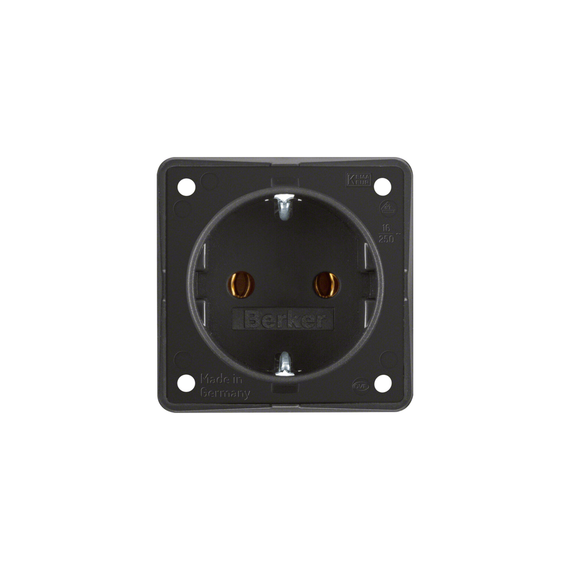 Berker SCHUKO-Steckdose sw matt 947782503