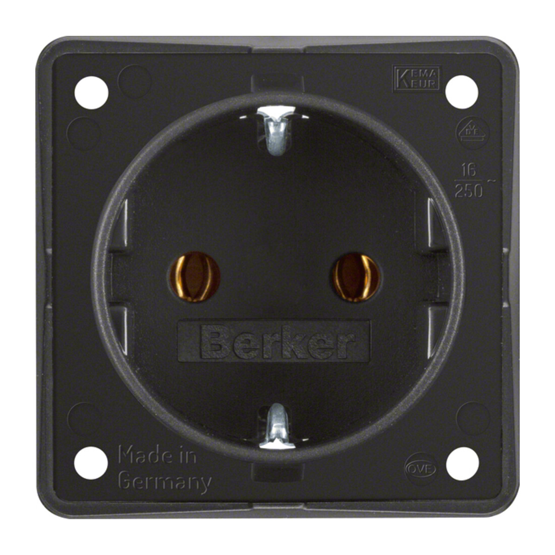 Berker SCHUKO-Steckdose sw matt 947782503