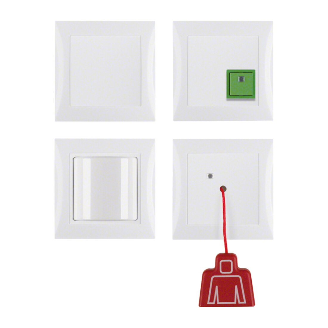 Berker Set d’appel d’urgence complet pws/gl S.1/I.3/I.7 verre 52008989