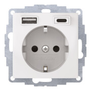 Berker Steckdose SCHUKO/USB polarweiß glänzend 48048989