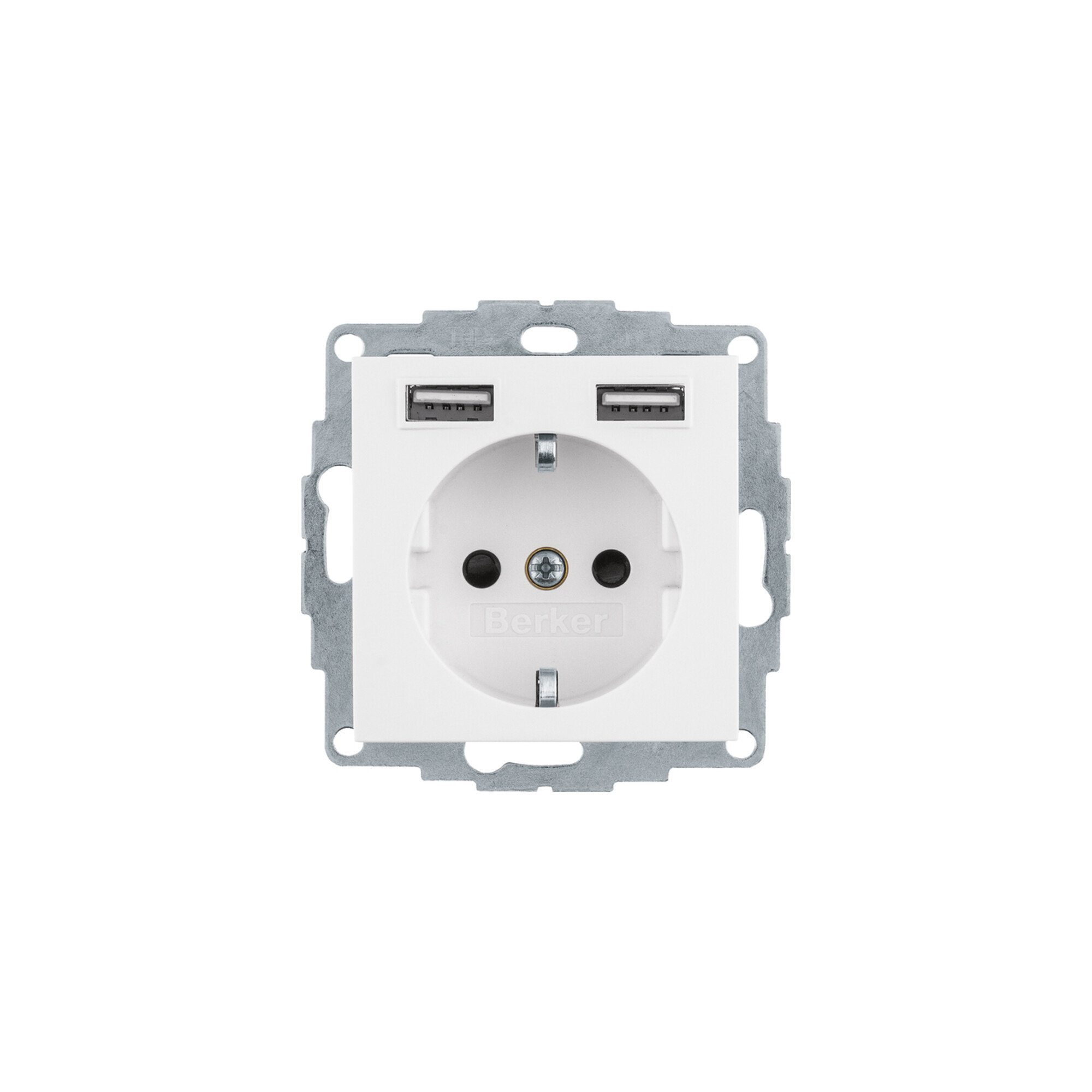 Berker Steckdose SCHUKO/USB Q.x, polarw. samt 48036089