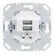 Berker USB Ladesteckdose 230V 2fach 3A polarweiß 260209