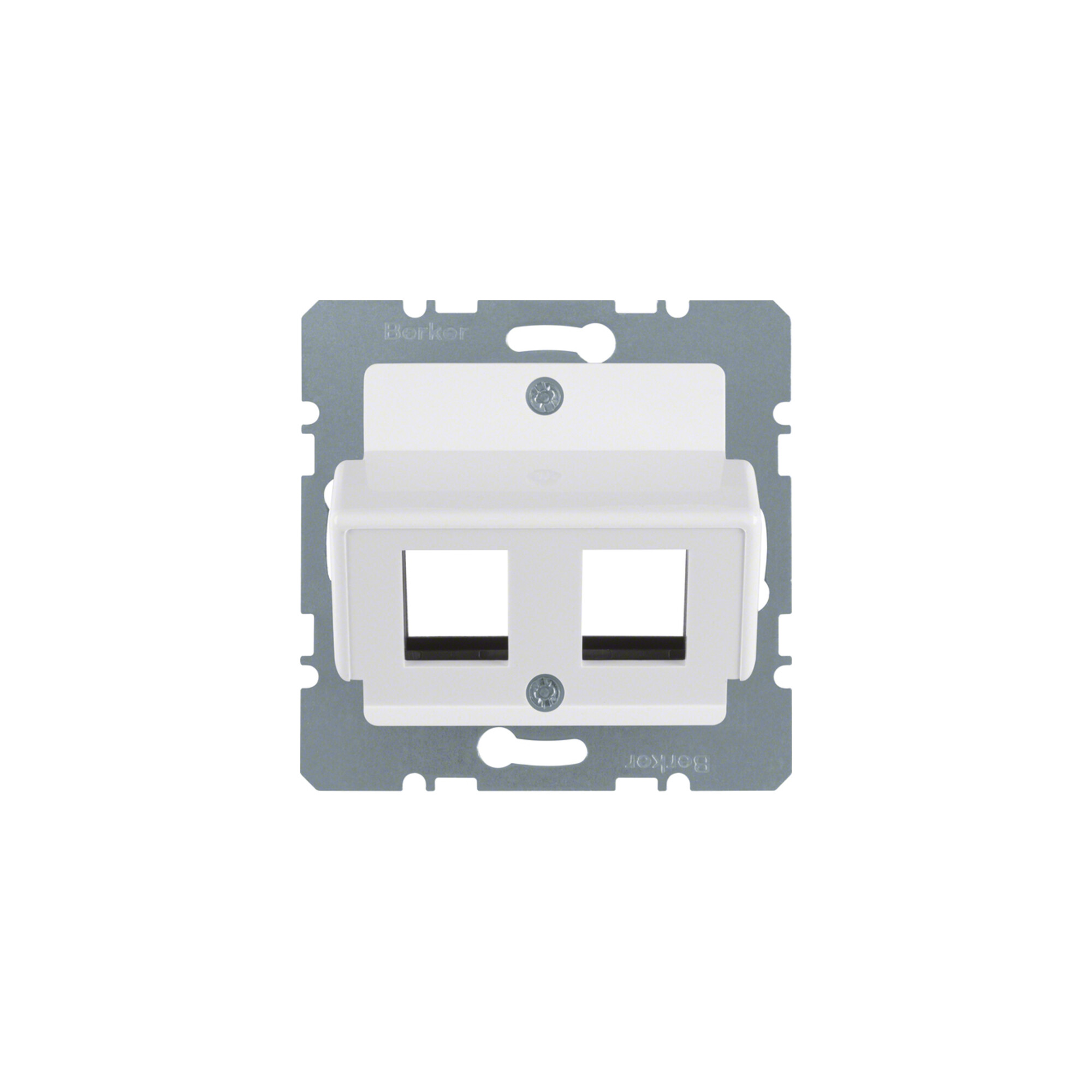 Berker Zentralplatte pws f.Krone Modular-Jack 146409