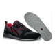 Berufsschuh CLIFTON ST LOW Gr.45 schwarz/rot hydrophobiertes Leder-1