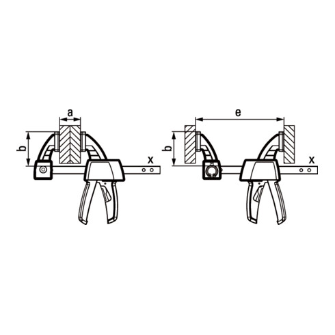 Bessey eenhandklem EZS