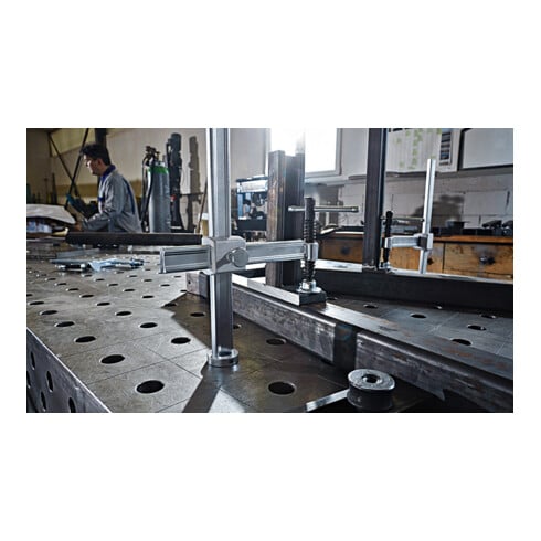 Bessey Elemento di serraggio con sporgenza variabile TWV28 300/175, impugnatura in plastica bicomponente