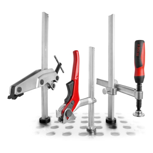 Bessey Elemento di serraggio con sporgenza fissa TW28 300/140, impugnatura a leva