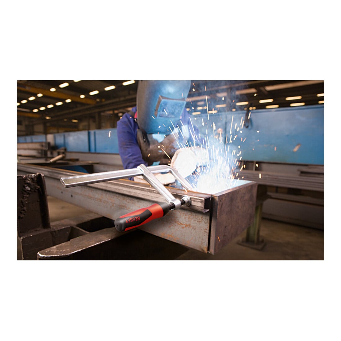 Bessey Ganzstahl-Schraubzwinge GZ-2K 100/60