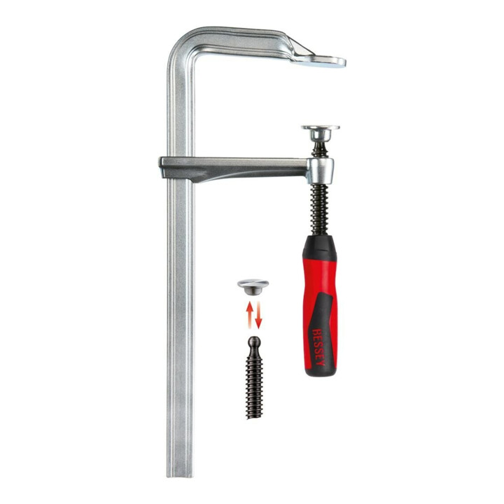 Bessey Ganzstahl-Schraubzwinge GZ-2K 600/120 Breite 28 mm