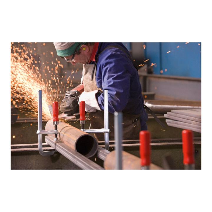 BESSEY Ganzstahl-Schraubzwinge GZ Holzgriff