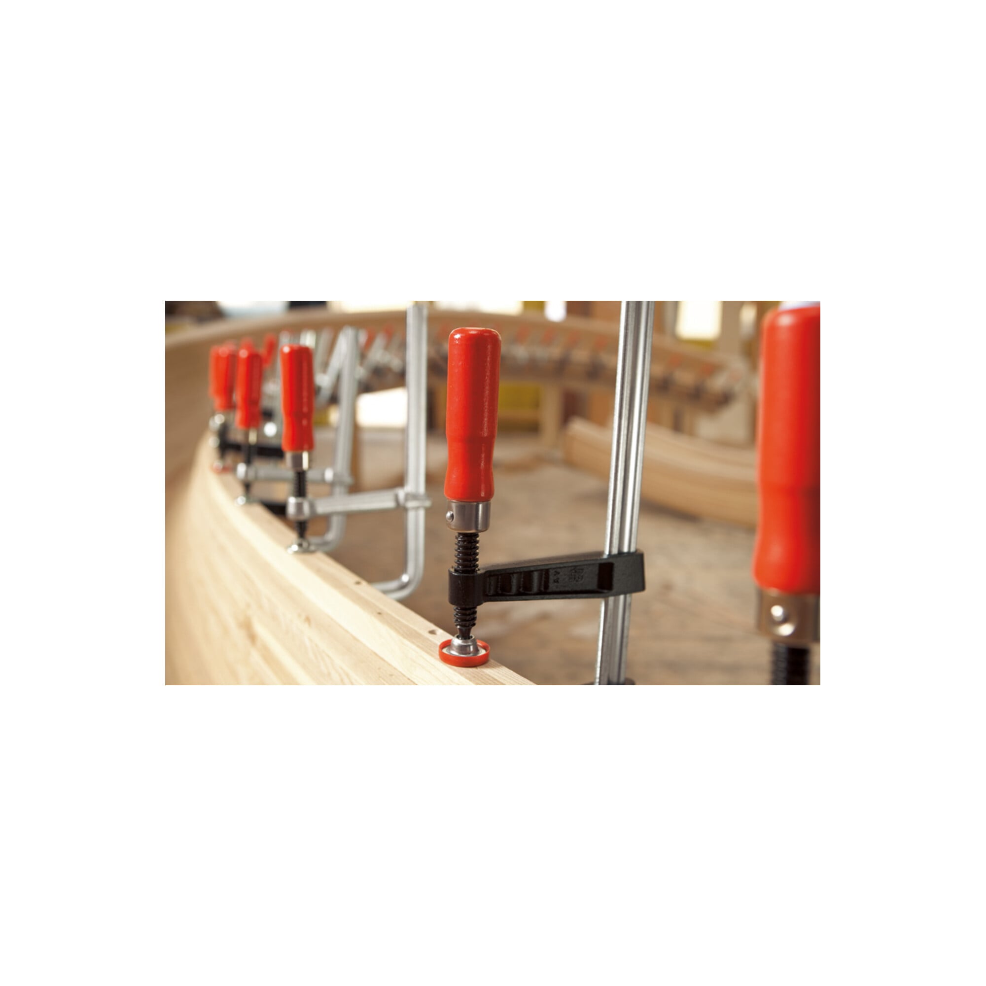 Bessey Holzgriff inkl. wechselbarer Druckplatte für TG GZ GMZ Ausladung 100 mm