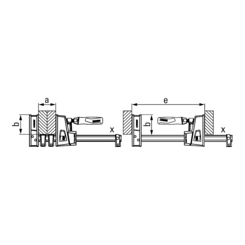 Bessey Korpuszwinge 2St. Nr.KRE30-2K-OH