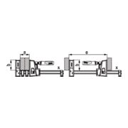 Bessey Korpuszwinge REVO KRE 2er Set 1500/95-2