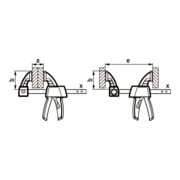 Bessey Morsetto a una mano EZS-2