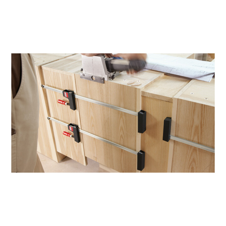 Bessey UniKlamp oppervlakteklem Klemming met 600mm Dikte 80mm Spreider met 172-720mm