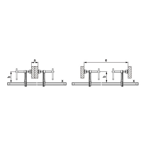Bessey Variabele Heavy Duty Klemmen set cpl. SLV