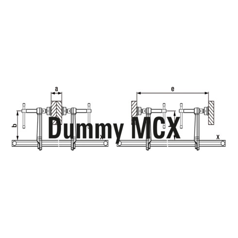 Bessey verstek klemsysteem MCX