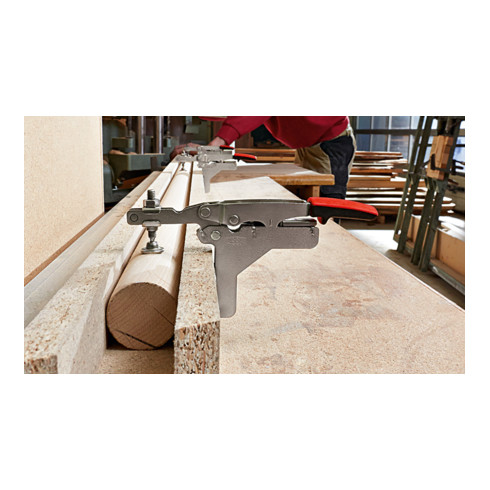 Bessey Waagrechtspanner mit offenem Arm u. abgew. Grundpl. STC-HA