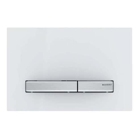Geberit Betätigungsplatte Sigma 50 Pl we., Pl/T verchromt, sq, f 2-Mg-Spül.