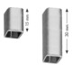 BEVER Bague de compensation pour goupille carrée 731, 9/8mm acier zingué-1